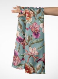 Rose flower style with pink,green colors - Image 3