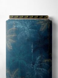 Palm nature style with blue,green colors