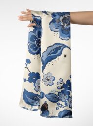 Petal flower style with blue, white colors - Image 3