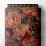 Petal flower style with brown,pink colors