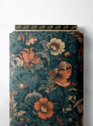 Petal flower style with orange,green colors