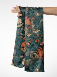 Petal flower style with orange,green colors - Image 3