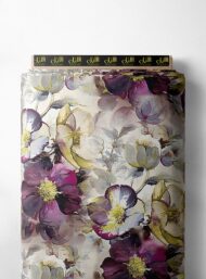 Petal flower style with purple,yellow colors