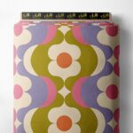 Flower mixed style with pink,purple colors