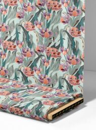 Petal flower style with pink,green colors - Image 4