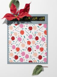 Cherry flower style with red,pink colors - Image 6