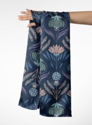 Bloom flower style with blue,pink colors - Image 3