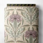 Petal flower style with pink,green colors