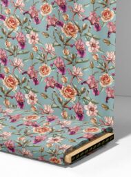 Rose flower style with pink,green colors - Image 4