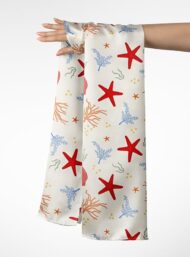 Starfish ocean and sky style with red,blue colors - Image 3