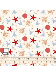 Starfish ocean and sky style with red,blue colors - Image 5