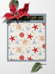 Starfish ocean and sky style with red,blue colors - Image 6