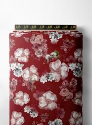 Petal flower style with red,white colors