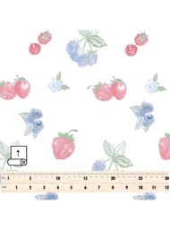 Strawberry flower style with pink,blue colors - Image 5