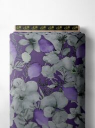 Petal flower style with purple,white colors