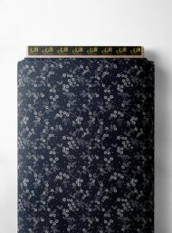 Leaf flower style with white,blue colors