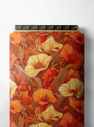 Petal flower style with orange,yellow colors