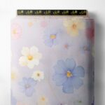 Petal flower style with pink,blue colors