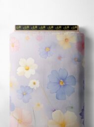 Petal flower style with pink,blue colors