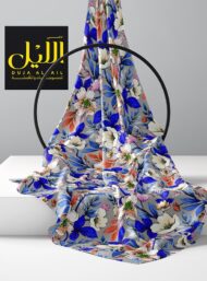 Leaf flower style with blue,white colors - Image 2