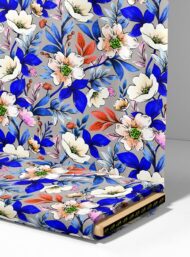 Leaf flower style with blue,white colors - Image 4