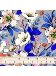 Leaf flower style with blue,white colors - Image 5