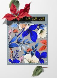Leaf flower style with blue,white colors - Image 6