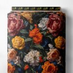 Petal flower style with red,orange colors