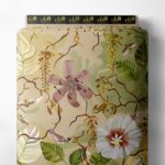 Petal flower style with green,yellow colors