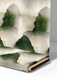 Leaf flower style with white, green colors - Image 4