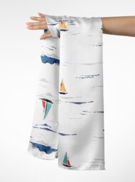 Sail ocean and sky style with blue,yellow colors - Image 3