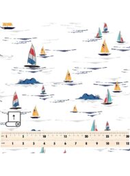 Sail ocean and sky style with blue,yellow colors - Image 5