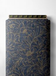 Petal flower style with blue, brown colors