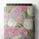 Petal flower style with pink,white colors