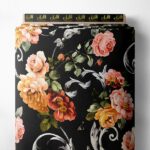 Rose flower style with pink,orange colors