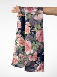 Rose flower style with pink,green colors - Image 3