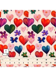 Heart flower style with red,pink colors - Image 5