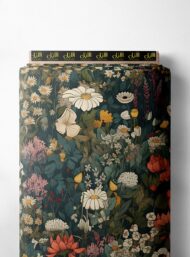 Petal flower style with green,white colors