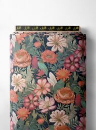 Petal flower style with pink,green colors