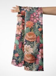 Petal flower style with pink,green colors - Image 3