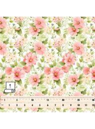 Bloom flower style with pink,green colors - Image 5