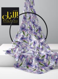 Iris flower style with purple,green colors - Image 2