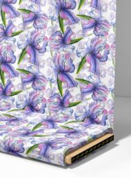 Iris flower style with purple,green colors - Image 4