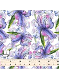 Iris flower style with purple,green colors - Image 5