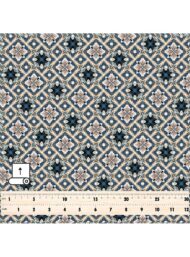 Pattern geometric style with blue,white colors - Image 5