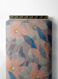 Petal flower style with pink,blue colors