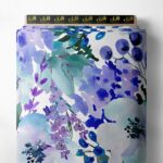 Bloom flower style with blue,green colors