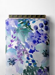 Bloom flower style with blue,green colors