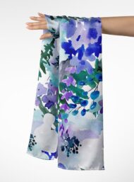 Bloom flower style with blue,green colors - Image 3