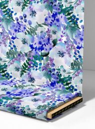 Bloom flower style with blue,green colors - Image 4